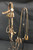 Arizona Prison hitched horsehair bridle and prison made bit, German Silver rosettes,