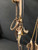 Arizona Prison hitched horsehair bridle and prison made bit, German Silver rosettes,