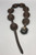 vintage sterling silver concho belt, phenomenal silverwork and intricate hand stamped designs, brown leather