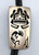 Kokopelli theme sterling silver overlay bolo tie, well done stippling technique and a darkened silver background