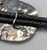 turquoise and sterling silver bolo tie, remarkable silverwork, braided black leather cord