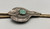 sterling silver and turquoise bolo with horsehair cord, silverwork, silver applique,  hand braided horsehair cord