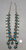 vintage squash blossom necklace with nice turquoise, Persian turquoise, twisted wire, silver dots, foxtail wire