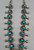 vintage squash blossom necklace with nice turquoise, Persian turquoise, twisted wire, silver dots, foxtail wire