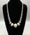 statement piece sterling silver, stamped bead necklace with earrings, graduated sterling silver beads, handmade, link chain