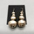 statement piece sterling silver, stamped bead necklace with earrings, graduated sterling silver beads, handmade, link chain