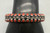 double row coral and sterling silver bracelet, immaculate leaf applique, silver dots