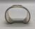 great sterling silver overlay bracelet by Debbie Silversmith, smooth and straight lines leading out from the diamond shaped center