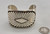 great sterling silver overlay bracelet by Debbie Silversmith, smooth and straight lines leading out from the diamond shaped center