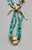 vintage turquoise jocla necklace, handcut turquoise disc beads, chunks of spiny oyster, and shell disc beads, hand stamped designs