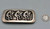 sterling silver Kokopelli themed overlay belt buckle by Hopi artist, Bernard Dawahoya, Kokopelli overlay design