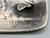sterling silver Kokopelli themed overlay belt buckle by Hopi artist, Bernard Dawahoya, Kokopelli overlay design