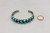 1920-1930s double row turquoise ingot bracelet, two rows of gorgeous natural turquoise cabochons, beautifully accented with incredible silverwork