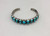 1920-1930s double row turquoise ingot bracelet, two rows of gorgeous natural turquoise cabochons, beautifully accented with incredible silverwork