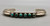 nice old flat top triangle bracelet, six turquoise cabochons (varying in color due to the age, sterling silver