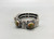 nice sterling silver and five-stone turquoise bracelet, five turquoise cabochons with a loop of twisted wire, filework and hand stamped designs