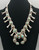 vintage squash blossom necklace with nice turquoise, eight beautiful turquoise cabochon, twisted wire, foxtail wire
