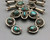 vintage squash blossom necklace with nice turquoise, eight beautiful turquoise cabochon, twisted wire, foxtail wire