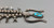 vintage turquoise and sterling silver squash blossom necklace, handmade silver beads