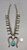 vintage turquoise and sterling silver squash blossom necklace, handmade silver beads