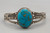 1930's-1940's era turquoise and sterling silver bracelet