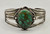 vintage 1930's-1940's era bracelet with green turquoise
