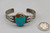 1930s-1940s era turquoise and sterling silver bracelet, beautiful blue turquoise