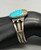 1930s-1940s era turquoise and sterling silver bracelet, beautiful blue turquoise