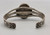 1930s-1940s era turquoise and sterling silver bracelet, beautiful blue turquoise