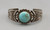 Maisels Trading Post 1940's sterling silver turquoise bracelet, heftier feel