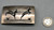 antelope themed Hopi overlay belt buckle by Nathan Fred, Jr., double antelope themed design with a stippled and darkened silver background