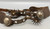 antique spurs, snake design, conchos, fancy leathers