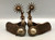 antique spurs, snake design, conchos, fancy leathers
