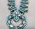 exquisite flush inlay turquoise squash blossom set, Dishta family style, four petal blossoms, turquoise and light silver dot accents