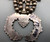 exquisite flush inlay turquoise squash blossom set, Dishta family style, four petal blossoms, turquoise and light silver dot accents
