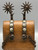 vintage California style spurs, concho" style mountings, chap guards, cowboy spurs