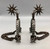 August Buermann, spurs, chevron pattern, chap guards, rowels