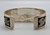 unique sterling silver bracelet with quartz setting, sterling silver cuff with overlay