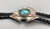 unique style bolo tie by Lister, modernistic slide