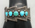 unique style five stone turquoise bracelet, overlay designs and file work