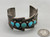 unique style five stone turquoise bracelet, overlay designs and file work