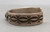 vintage sterling silver bracelet with nice turquoise, intricate hand stamped designs and silver applique