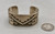sterling silver piece, nice Hopi overlay design, smooth silver cuff