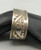 sterling silver piece, nice Hopi overlay design, smooth silver cuff