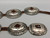10 conchos,  detailed file work, hand stamped designs and repousse silver work