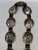 vintage turquoise and sterling silver concho belt, 10 sterling silver conchos