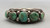 bracelet by Fred Thompson, five gorgeous turquoise cabochons