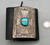 sterling silver ketoh, turquoise cabochon