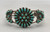 fine Zuni needlepoint turquoise bracelet, over 40 cabochons