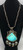 statement piece vintage turquoise and claw necklace